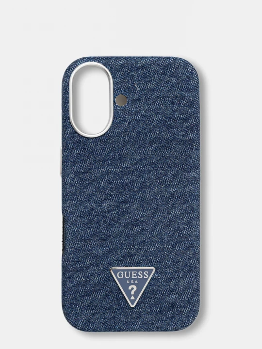 Obrázek produktu Guess pouzdro na telefon džínové iPhone 16 námořnická modř