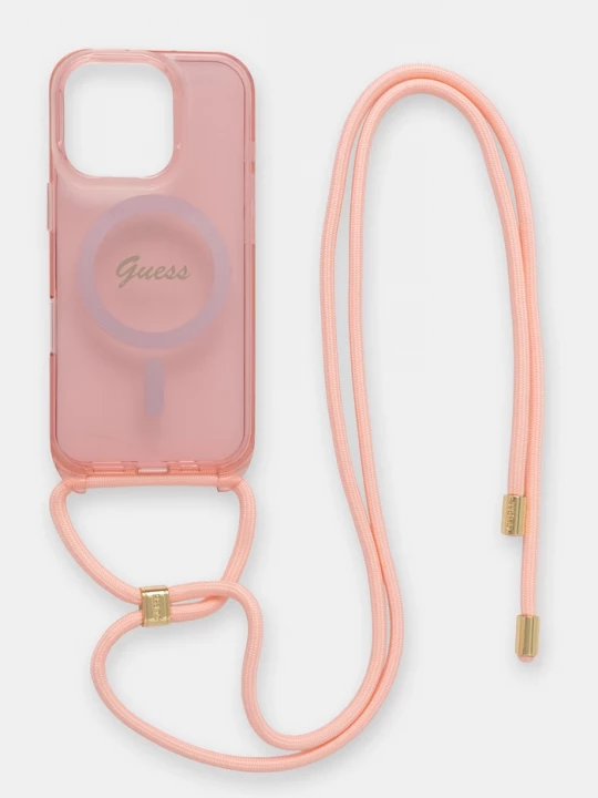 Obrázek produktu Guess pouzdro na telefon iPhone 16 Pro růžová