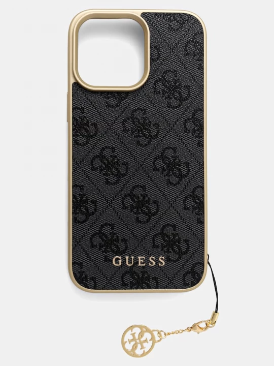 Obrázek produktu Guess pouzdro na telefon z imitace kůže iPhone 16 Pro Max námořnická modř