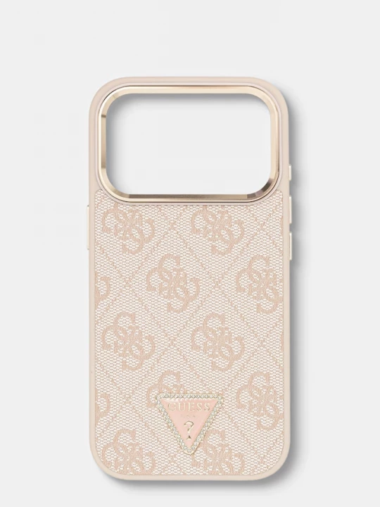 Obrázek produktu Guess pouzdro na telefon z imitace kůže iPhone 17 Pro růžová
