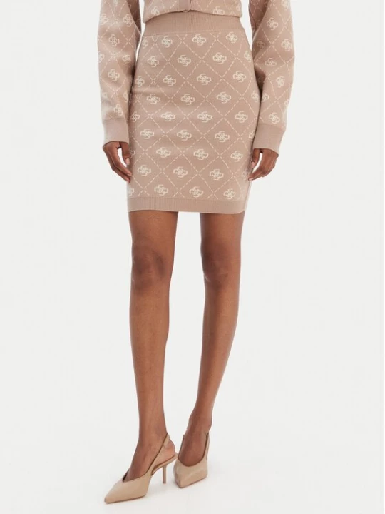 Obrázek produktu Guess Pouzdrová sukně W4BD0S Z3JD2 Béžová Regular Fit