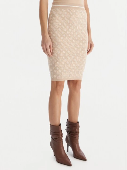 Obrázek produktu Guess Pouzdrová sukně W4BD53 Z37K0 Béžová Regular Fit