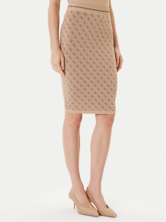 Obrázek produktu Guess Pouzdrová sukně W4BD53 Z37K0 Béžová Regular Fit
