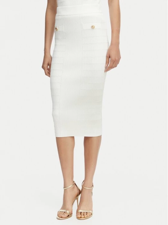 Obrázek produktu Guess Pouzdrová sukně W5YD66 Z0130 Bílá Slim Fit