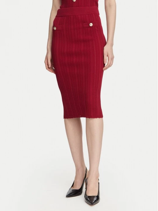 Obrázek produktu Guess Pouzdrová sukně W6YD23 Z0974 Bordó Slim Fit