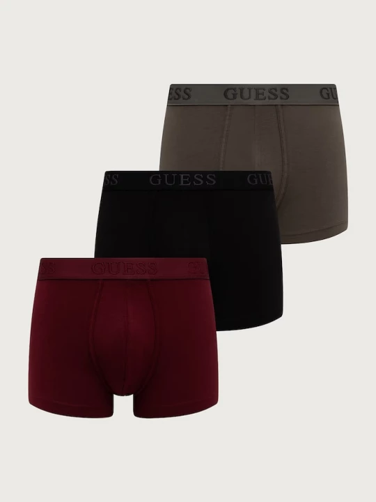 Obrázek produktu Guess přiléhavé boxerky pánské bavlněné elastanem JOE 3-pack zelená
