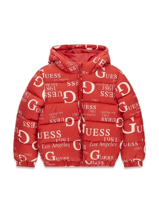 Obrázek produktu Guess prošívaná bunda dětská červená