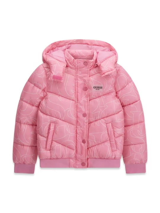 Obrázek produktu Guess prošívaná bunda dětská růžová