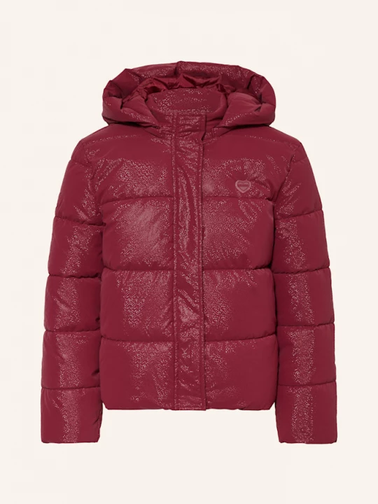 Obrázek produktu Guess Prošívaná Bunda S Odnímatelnou Kapucí fuchsiová