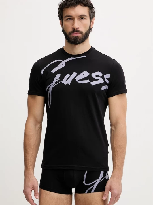 Obrázek produktu Guess pyžamo pánské s bavlnou černá