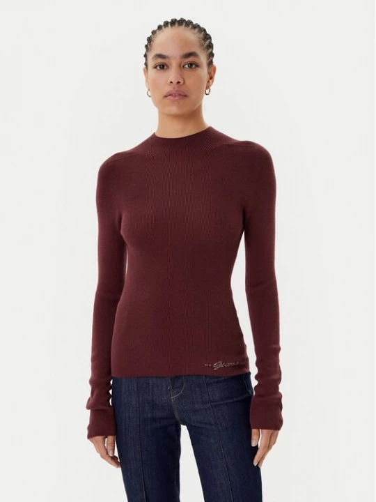Obrázek produktu Guess Rolák W5BR15 Z3OW2 Bordó Slim Fit