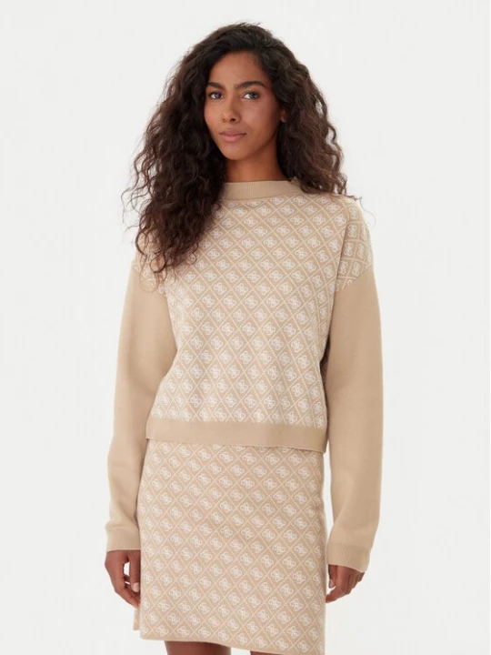 Obrázek produktu Guess Rolák W5BR23 Z3JD2 Béžová Relaxed Fit