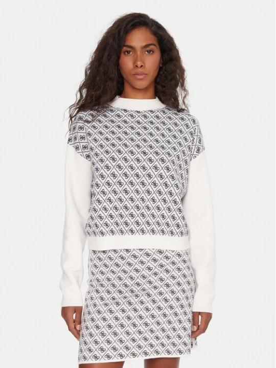 Obrázek produktu Guess Rolák W5BR23 Z3JD2 Écru Relaxed Fit Krémová