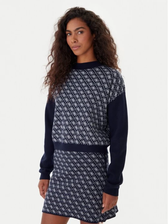 Obrázek produktu Guess Rolák W5BR23 Z3JD2 Tmavomodrá Relaxed Fit