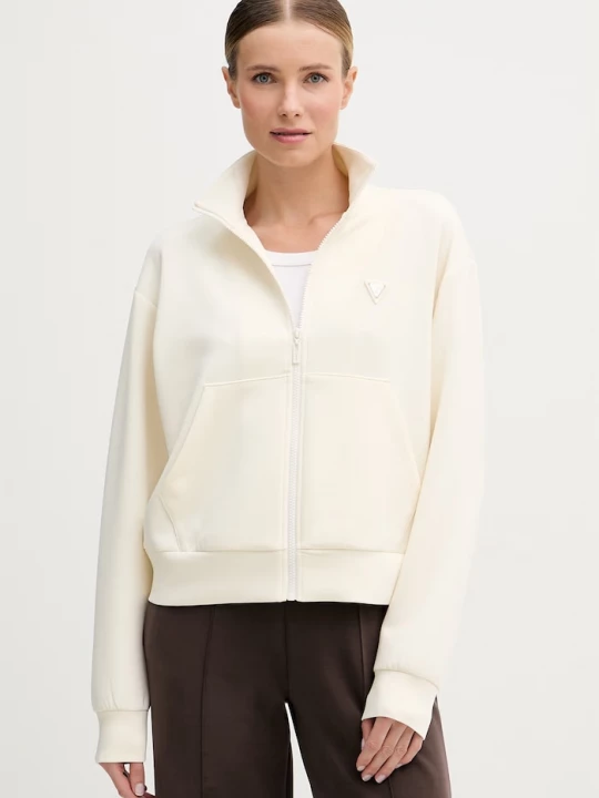 Obrázek produktu Guess rozepínací mikina dámská s modalem OLYMPE béžová