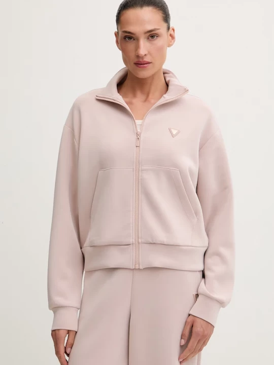 Obrázek produktu Guess rozepínací mikina dámská s modalem OLYMPE růžová
