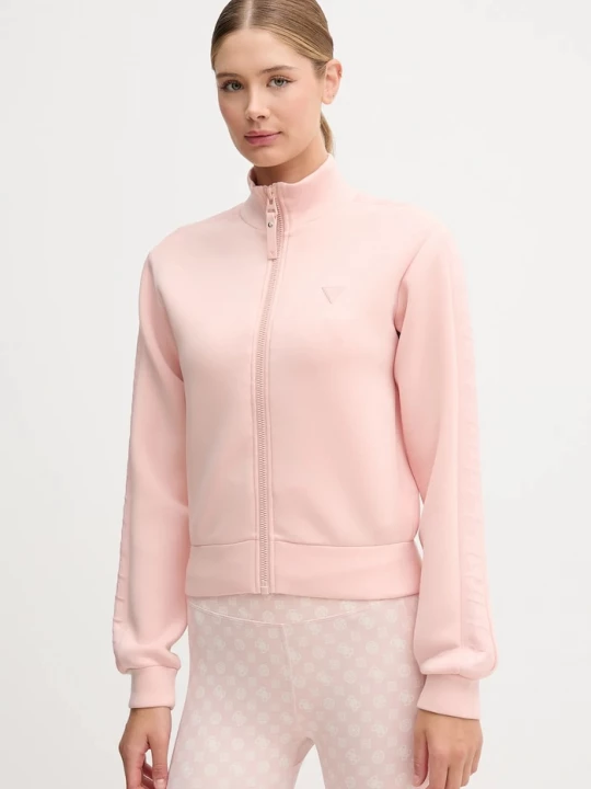 Obrázek produktu Guess rozepínací mikina dámská s viskózou NEW ALLIE oranžová