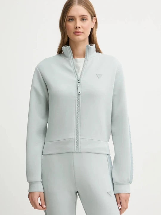 Obrázek produktu Guess rozepínací mikina dámská s viskózou NEW ALLIE zelená