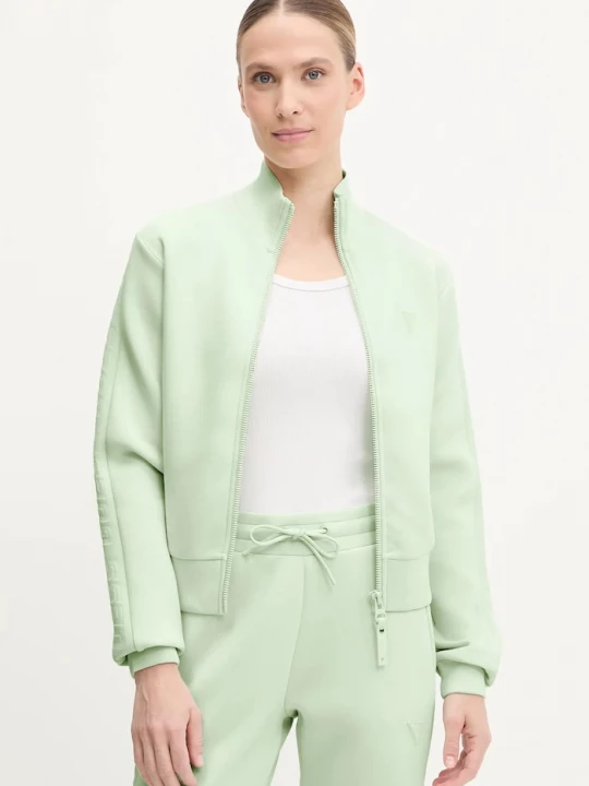 Obrázek produktu Guess rozepínací mikina dámská viskózou NEW ALLIE zelená