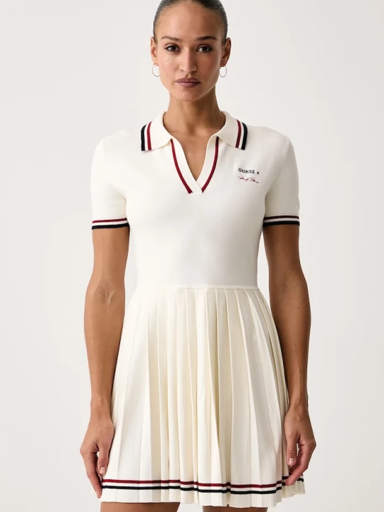 Obrázek produktu Guess rozšířené šaty s viskózou MARILYN béžová