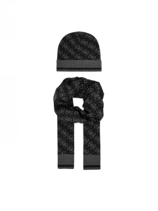 Obrázek produktu Guess Sada čepice a šál GFBOXM P6102 Černá