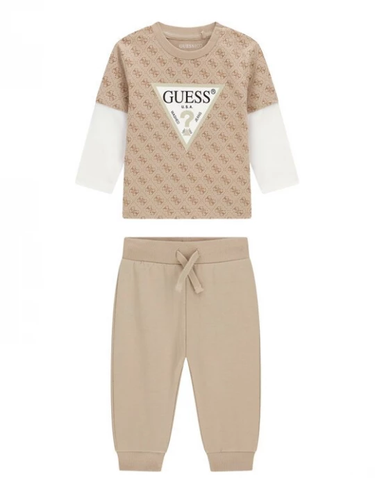 Obrázek produktu Guess Sada halenka a kalhoty I6YG01 K3964 Béžová Regular Fit