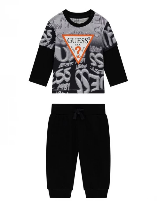 Obrázek produktu Guess Sada halenka a kalhoty I6YG01 K3964 Černá Regular Fit