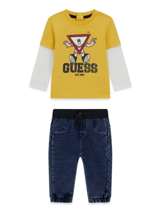 Obrázek produktu Guess Sada halenka a kalhoty I6YG04 K3973 Žlutá Regular Fit