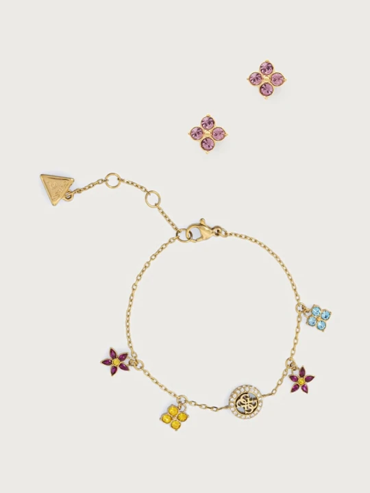 Obrázek produktu Guess sada šperků dámská z nerezové oceli SECRET GARDEN zlatá