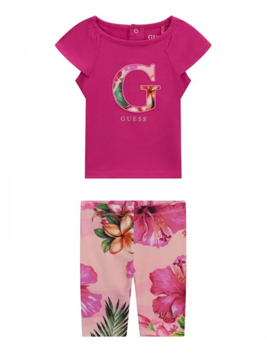 Obrázek produktu Guess Sada t-shirt a legíny A6GG05 K6YW4 Tmavě růžová Regular Fit
