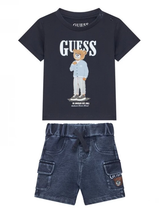 Obrázek produktu Guess Sada tričko a džínové šortky I6GG04 K8HM4 Barevná Regular Fit
