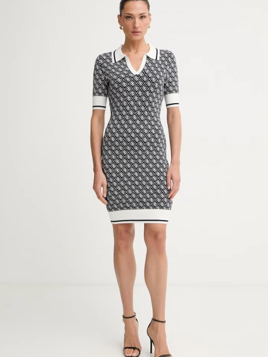 Obrázek produktu Guess šaty s viskózou LISE námořnická modř