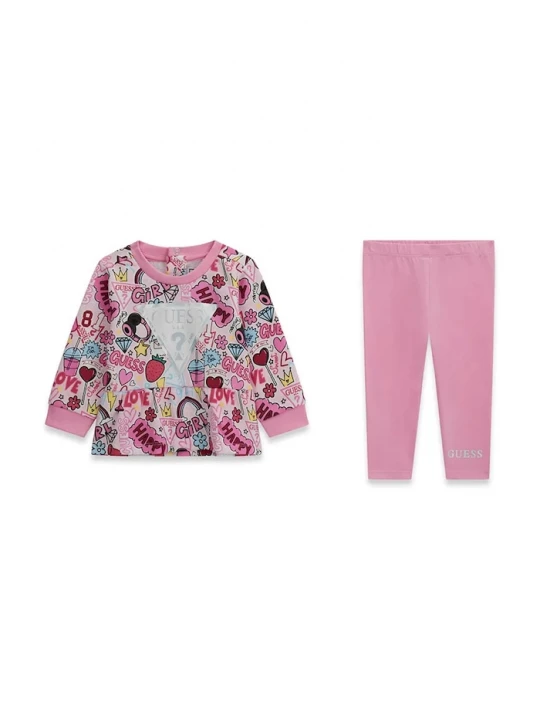 Obrázek produktu Guess set dětské bavlněné růžová