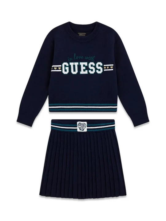 Obrázek produktu Guess set dětské s viskózou námořnická modř