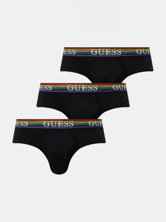 Obrázek produktu Guess slipy pánské 3-pack černá