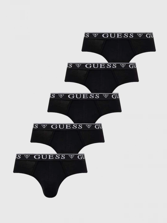 Obrázek produktu Guess slipy pánské bavlněné elastanem 5-pack černá