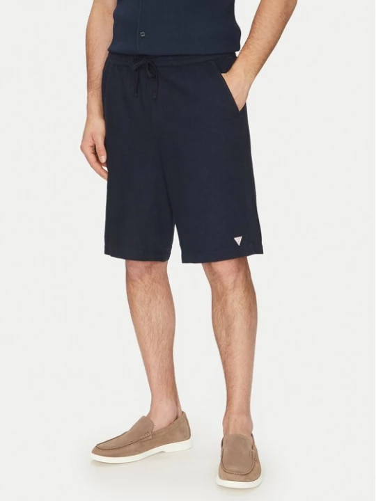 Obrázek produktu Guess Šortky z materiálu F5GD00 WH4J0 Tmavomodrá Regular Fit