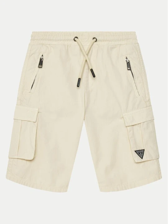 Obrázek produktu Guess Šortky z materiálu L2RD01 D3XN0 Écru Regular Fit Krémová