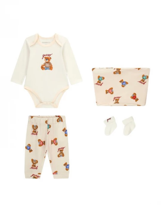 Obrázek produktu Guess Souprava body, kalhoty a ponožky H6YG08 K4134 Krémová