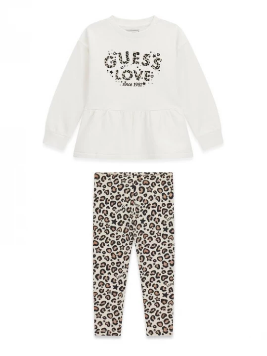 Obrázek produktu Guess Souprava mikina a legíny K6BG02 K5910 Krémová Regular Fit