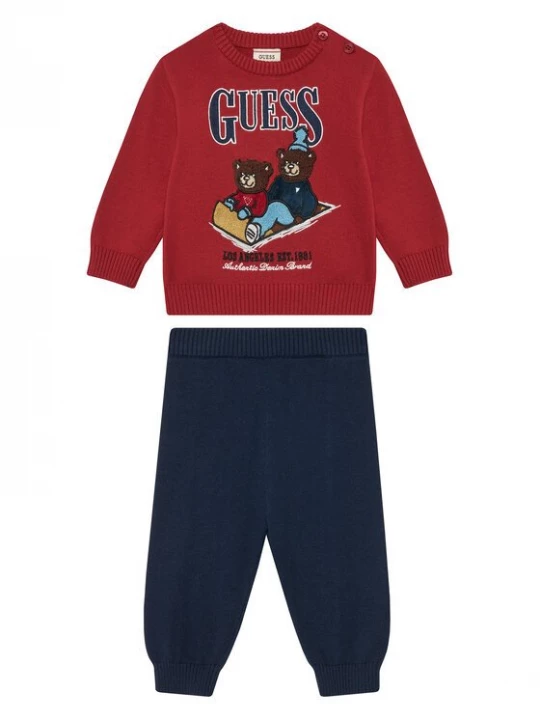 Obrázek produktu Guess Souprava svetr a kalhoty I5BG04 Z2BB0 Červená Regular Fit