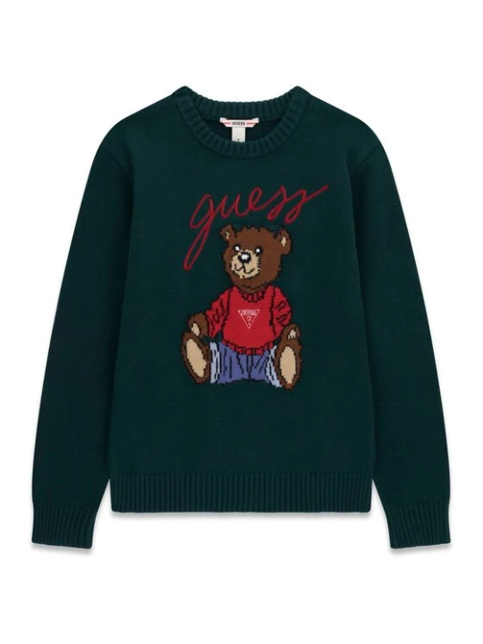 Obrázek produktu Guess Svetr H6BR01 Z1336 Tmavě zelená Regular Fit