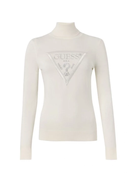 Obrázek produktu GUESS Svetr 'HALLIE' krémová / stříbrná