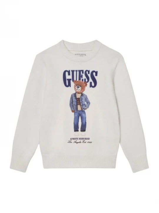 Obrázek produktu Guess Svetr N6RR01 Z2ZK2 Écru Regular Fit Krémová