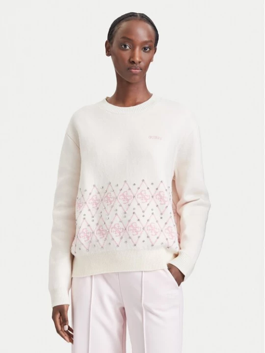 Obrázek produktu Guess Svetr V6BR16 Z2278 Krémová Regular Fit
