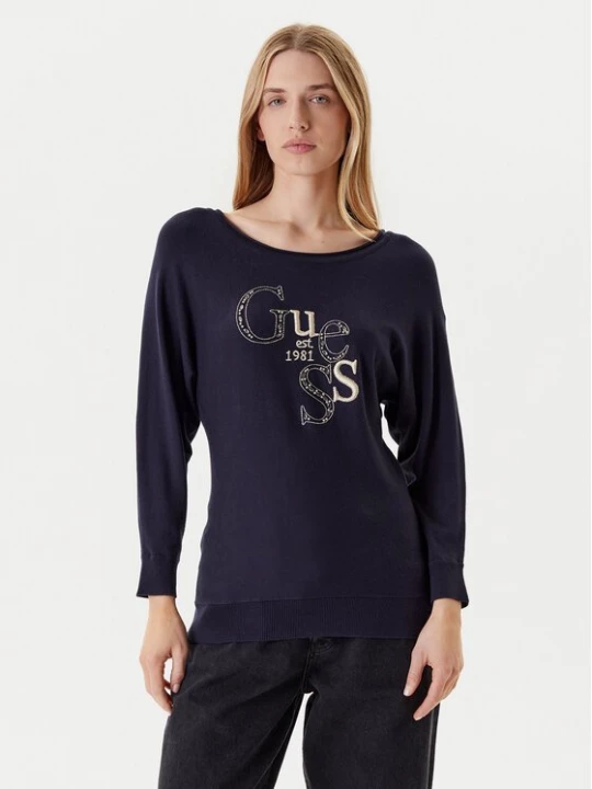Obrázek produktu Guess Svetr W5YR22 Z2NQ2 Tmavomodrá Regular Fit