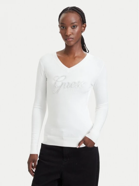Obrázek produktu Guess Svetr W6YR29 Z0977 Krémová Regular Fit