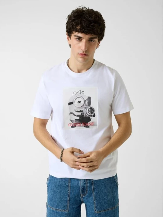 Obrázek produktu Guess Jeans T-Shirt M6YI82 K6411 Bílá Regular Fit