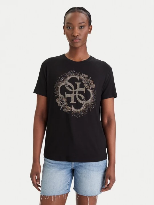 Obrázek produktu Guess T-Shirt E6GI01 K68D2 Černá Regular Fit