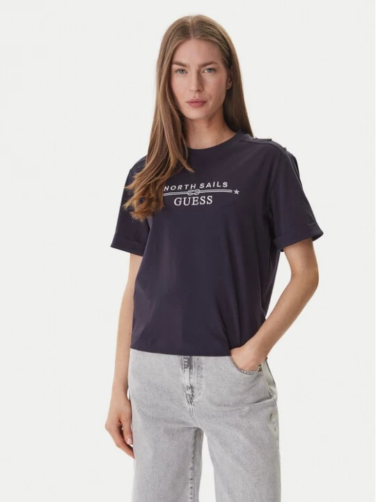 Obrázek produktu Guess T-Shirt GUESS x NORTH SAILS W6GI03 K2657 Tmavomodrá Relaxed Fit